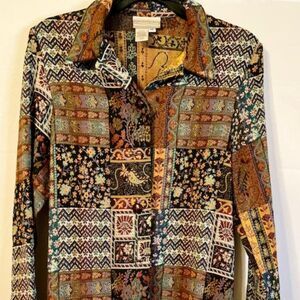 Coldwater Creek Viscose Shirt size Medium